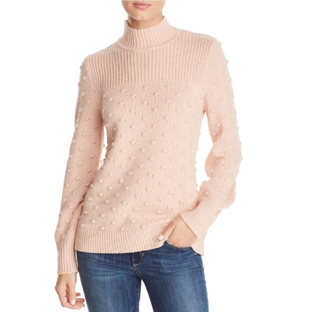 Calvin Klein Popcorn-Knit Mock-Neck Sweater